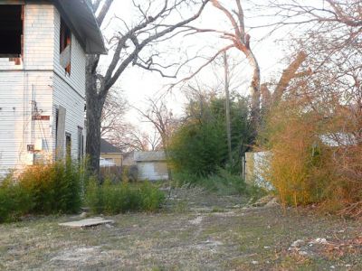 1425 Alston garage gone 2009
