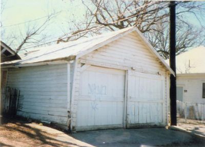 1600 Lipscomb garage 1995
Destroyed in fire with house
