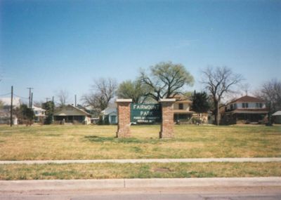 Fairmount Park 1995
Was created by the City, demolished 6 houses.
