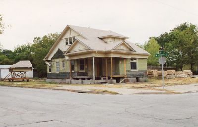 2001 6th 2000
Stripped of its brick before the move awaiting restoration by the Bradleys
