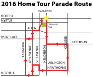 home tour parade map