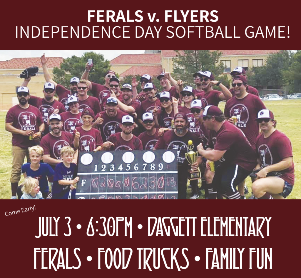 Ferals v Flyers Softball, Fairmount